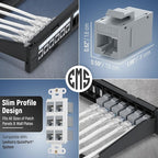 Everest 48-Pack RJ45 CAT6 Keystone Coupler - Image 3