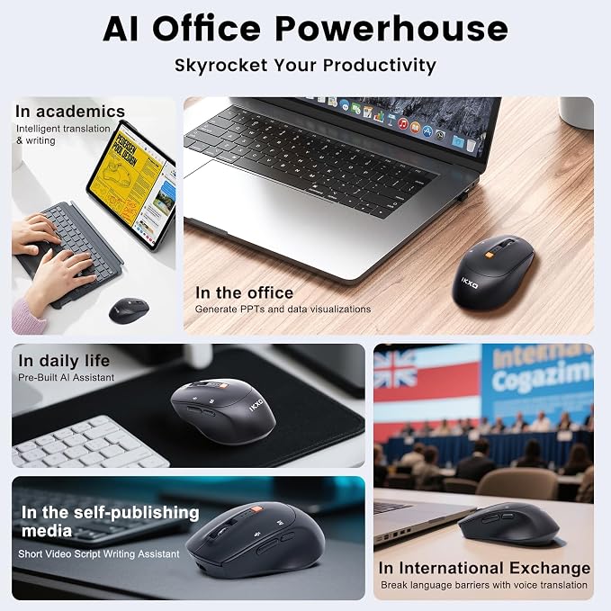 AI Wireless Mouse for PC Laptop Bluetooth Mouse - Image 7