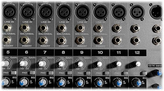 Rockville RPM1470 6000W Peak 14-Channel Powered Mixer, 750W RMS x 2 at 4 Ohm - Image 7