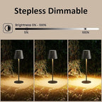 2-Pack Copper Cordless Table Lamp, Rechargeable LED Desk Lamp, 5000mAh Battery - Image 6