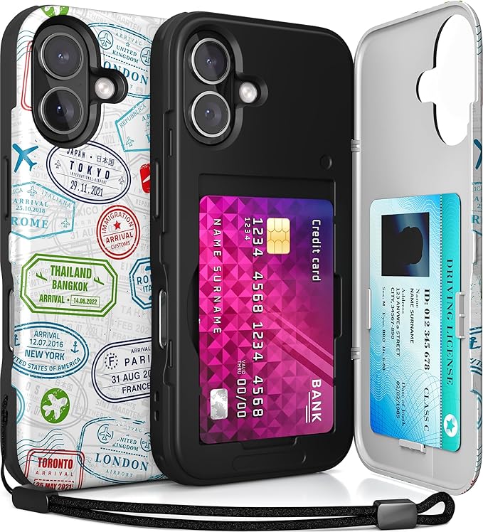 TORU CX Slim for iPhone 16 Case Wallet | Protective Shockproof Heavy Duty Cover by TORU