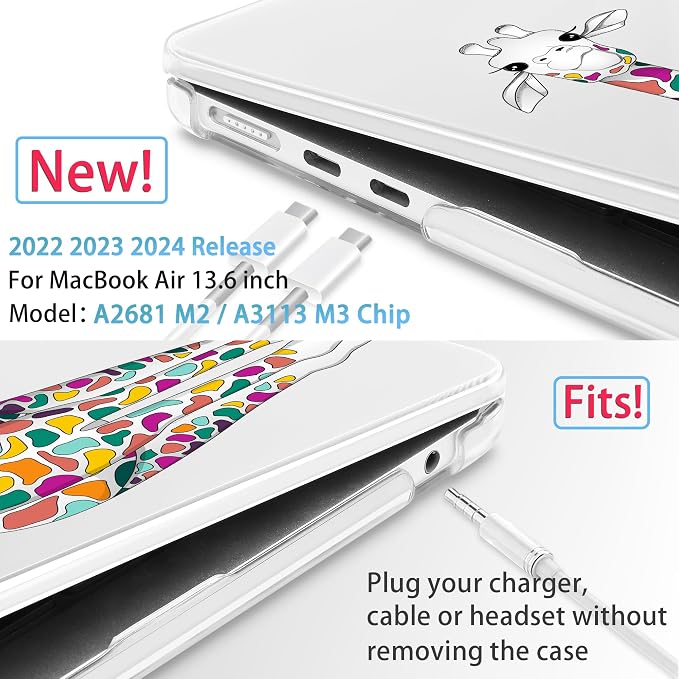 Mektron for 2025 M4 MacBook Air 13.6 Inch A3240 Case Fits 2023 A2681 M2 2024 - Image 2