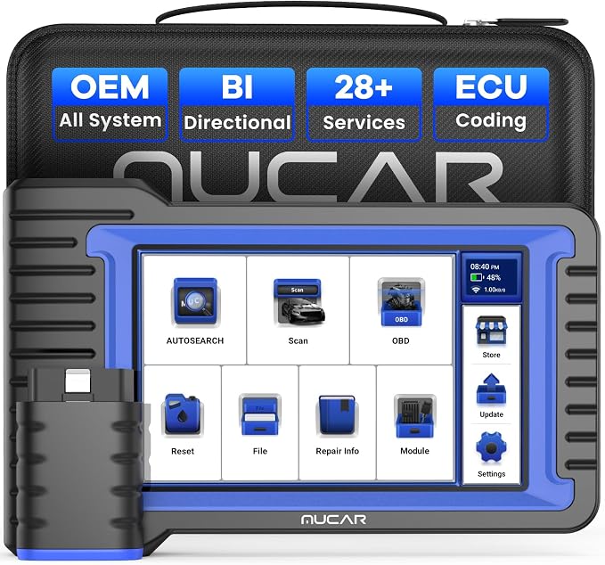 MUCAR OBD2 Scanner Diagnostic Tool, Bidirectional Scan Tool, All Systems 28+ by MUCAR