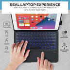 QUARK Keyboard Case for iPad Pro 9.7 inch 6th Gen / 5th Gen, 360° Rotatable - Image 2