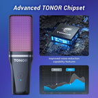 TONOR Gaming USB Microphone for PC, RGB Condenser Computer Mic - Image 2