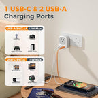 2 Pack US to India Plug Adapter, TESSAN Type D Travel Adapter - Image 3