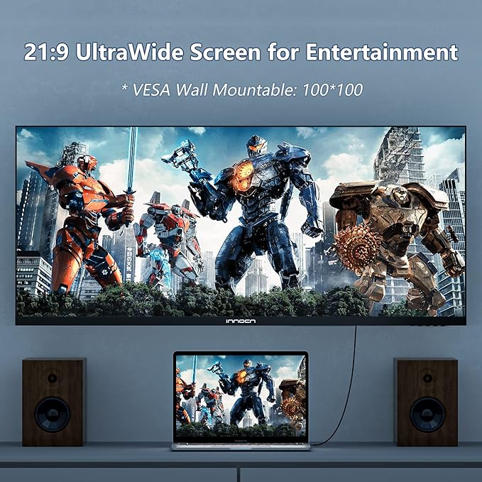 INNOCN 40C1R Ultrawide Monitor 40" WQHD 3440 x 1440p 144Hz FreeSync Premium - Image 3
