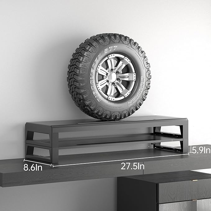 2-Tier Metal Computer monitor stand Laptop Desk Shelf & Monitor Riser ，27.55 - Image 4