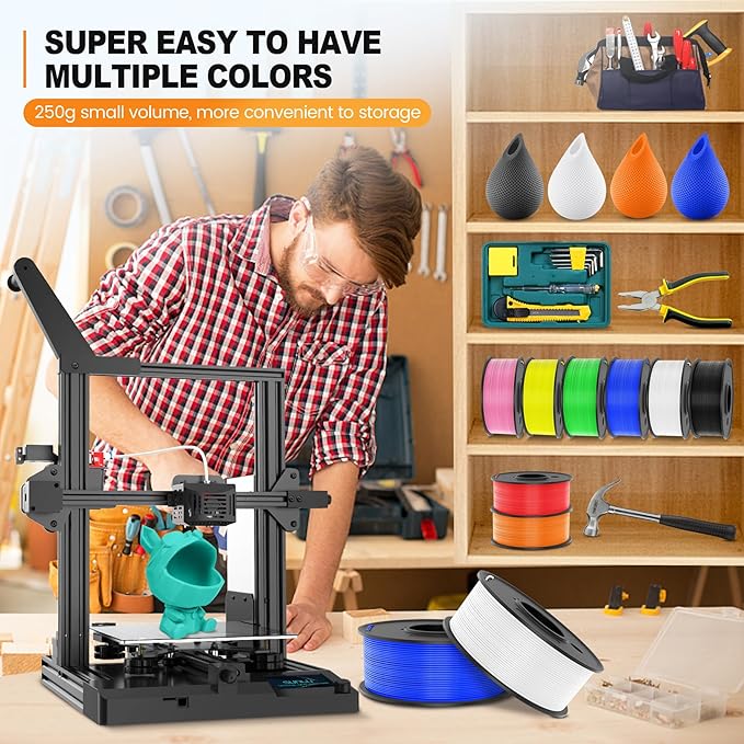 SUNLU 3D Printer Filament Bundle Multicolor PETG Filament 1.75mm, Individually - Image 3