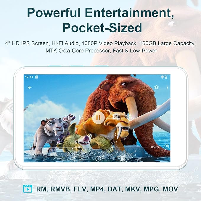 SWOFY 160GB MP3 Player with Bluetooth and WiFi – D08 Music Player with Spotify - Image 6