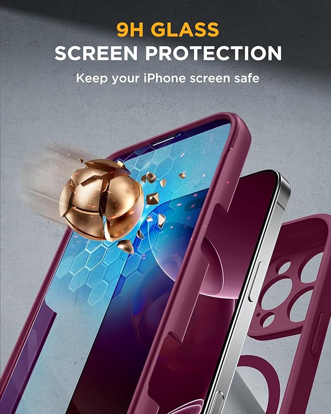 Miracase Magnetic for iPhone 16 Pro Case Full-Body Phone - Image 3