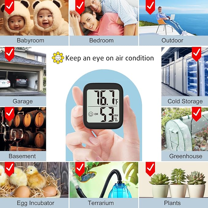 Antonki 2 Pack Room Thermometer - Image 5