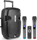 Pyle Wireless Portable PA Speaker, 1000W Bluetooth Loudspeaker, 12” Subwoofer by PyleUSA