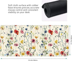 Wild Flowers Large Mouse Pad, Gaming Keyboard Desk Pad, Extended Mouse Mat - Image 3