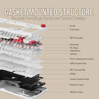 Feker Alice98 Ergonomic 98 Keys Custom Mechanical Keyboard, VIA Programmable - Image 5