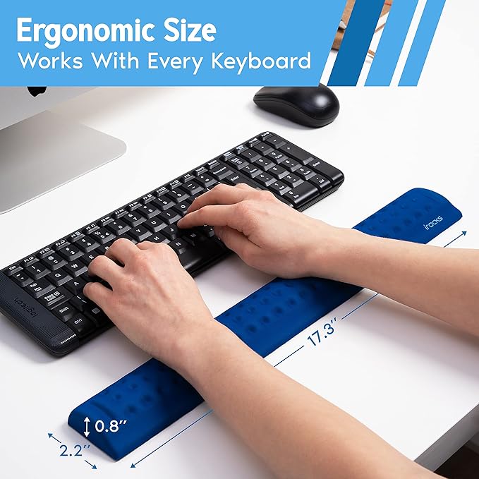 i-Rocks Ergonomic Memory Foam Keyboard Wrist Rest - Image 6