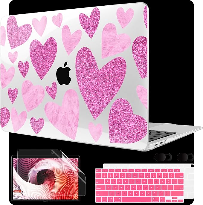 MEEgoodo for MacBook Air 13 inch Case 2021 2020 2019 2018 Released A2337 M1 by MEEgoodo