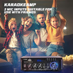 Stereo Audio Amplifier, 300W Home 2 Channel Wireless Bluetooth 5.0 Power - Image 6