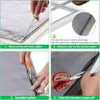 QWR Pet Proof Window Screen Replacement Kit, Patio and Windows. - Image 5