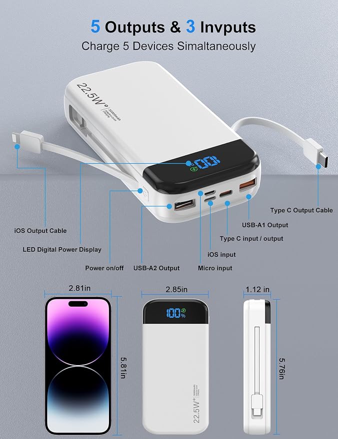 Portable Charger Power Bank 32000mAh - Image 4