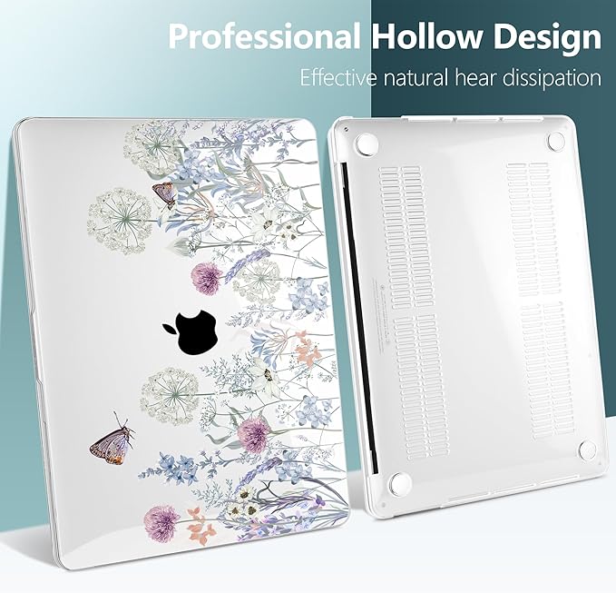 TWOLSKOO Compatible with MacBook Pro 13 inch Case 2023-2016 A2338 M2/M1 A2251 - Image 5