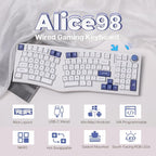 Feker Alice98 Ergonomic 98 Keys Custom Mechanical Keyboard, VIA Programmable - Image 2