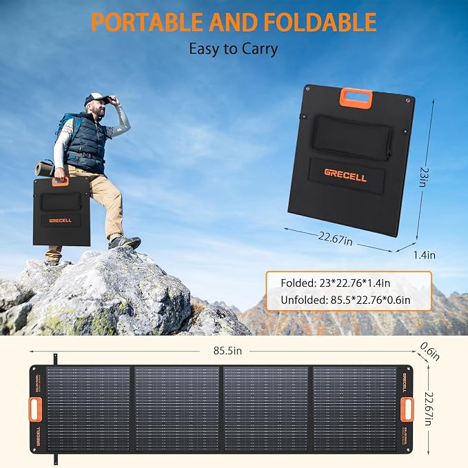 GRECELL 200W Portable Solar Panel - Image 8