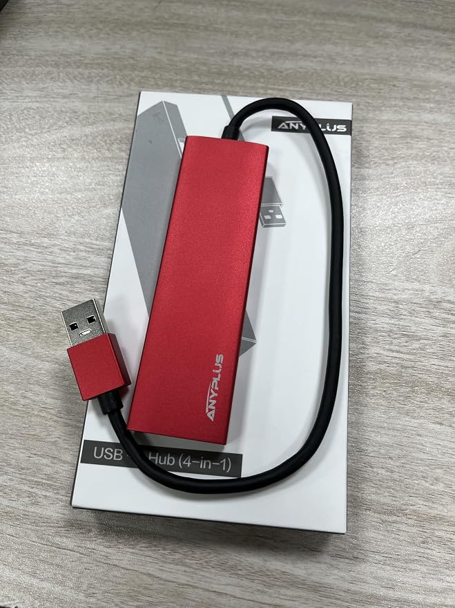 USB Hub, USB 3.0 Hub Aluminum Alloy Ultra Slim USB Splitter, Portable 4 Port - Image 9