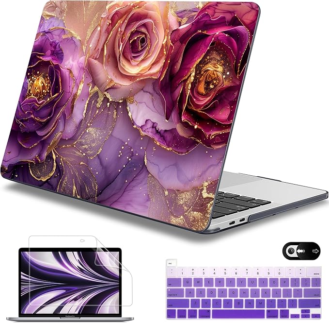 Mektron for MacBook Pro 13-inch Case 2022 2021 2020 Release A2338 M2 M1 A2289 by Mektron