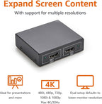 Amazon Basics HDMI Splitter 1 in 2 Out, 4K@30Hz - Image 2