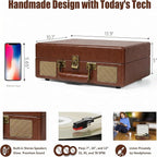 Portable Vinyl Record Player - Image 5