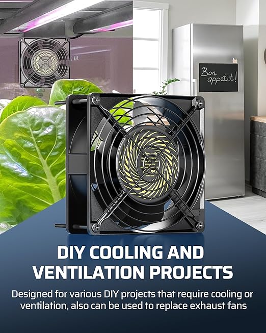 DEWENWILS 120V AC Fan, Waterproof Exhaust Fan 120mm, 18W 2850RPM 90CFM - Image 7