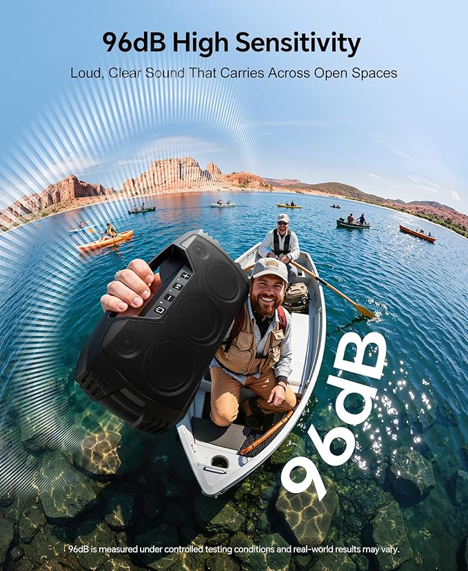 IPX7 Waterproof Outdoor Bluetooth Speaker, 32H Playtime, Floating Design - Image 9