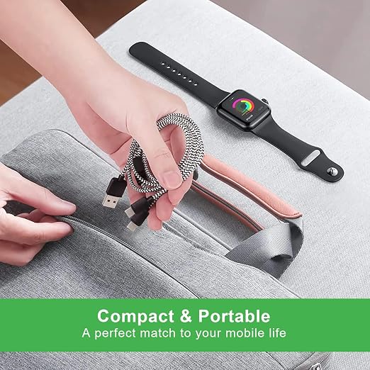 Multi Charging Cable for Apple Watch, Magnetic Wireless Charger, 4 in 1 Nylon - Image 7
