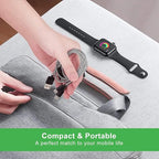 Multi Charging Cable for Apple Watch, Magnetic Wireless Charger, 4 in 1 Nylon - Image 7