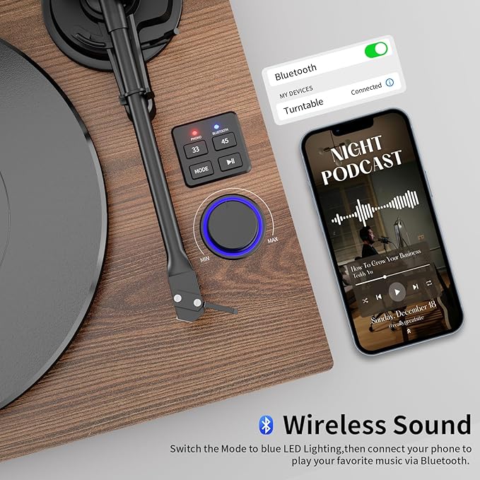 Bluetooth Turntable HiFi System - Image 5