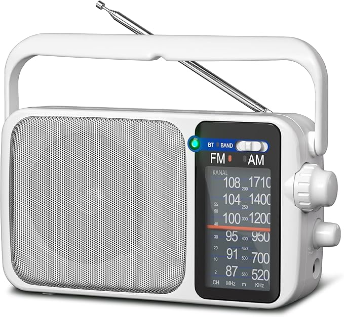 YOWGULF AM FM Radio with Best Reception, Battery Operated or AC Power, Large by YOWGULFAMFMRADIO