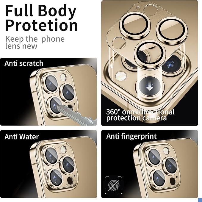 Camera Lens Protector for iPhone 14 Pro/iPhone 14 Pro Max, Alloy Metal Camera - Image 2