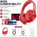 MIDOLA Bluetooth Headphones Over Ear 68H Playtime 6 EQ Wireless Headset - Image 5