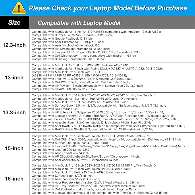 MOSISO Laptop Case 16 inch, 15-15.6 inch Laptop Sleeve Bag Compatible - Image 6