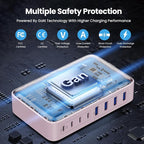 USB C Charger 200W USB C Charger Block, Upgraded GaN III 8-Port Fast Charging - Image 2