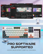 Redragon Wireless Mechanical Gaming Keyboard, Tri Mode BT/2.4G/USB-C Hot - Image 5
