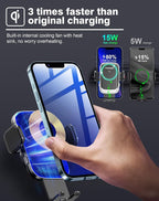 TOPGO [Upgraded Cup Phone Mount Wireless Charger, Universal Cell Phone Holder - Image 3