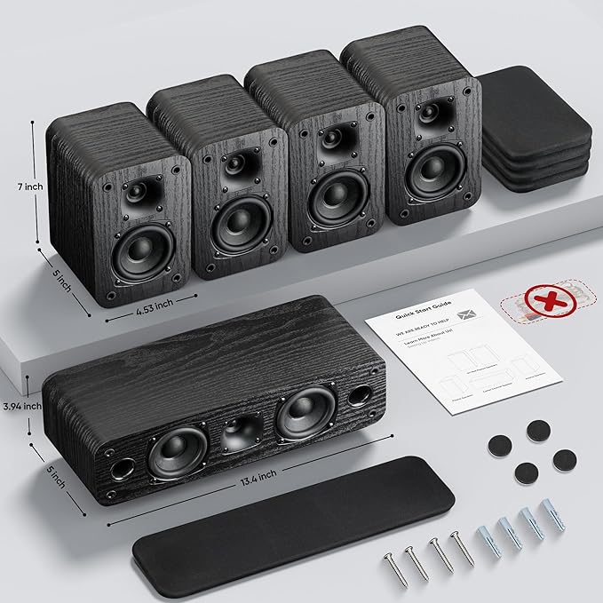 Saiyin 5.0 Home Theater System, 100w HiFi Surround Sound Speakers - Image 6