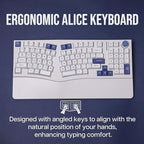 Feker Alice98 Ergonomic 98 Keys Custom Mechanical Keyboard, VIA Programmable - Image 4