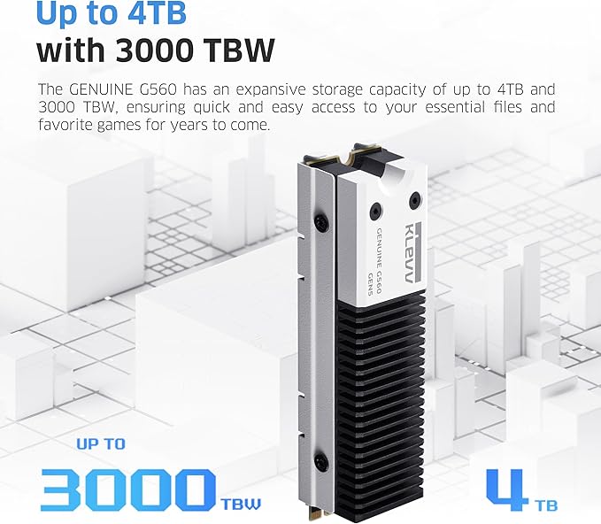 KLEVV Genuine G560 1TB M.2 2280 NVMe PCIe Gen5x4 Internal SSD Heatsink Included - Image 6