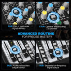 Professional 6-Channel Audio Mixer, Phenyx Pro DJ Sound Mixer Board w/Flexible - Image 3