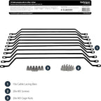 StarTech.com Horizontal Lacing Bar w/ 4 inch Offset at 75 Degrees- Server Rack - Image 2
