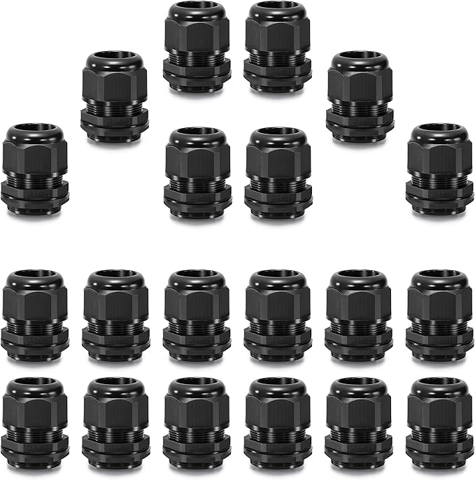 QILIPSU 20pcs 1" NPT Cable Gland Waterproof IP68 Nylon Cable Pass Through Cord by QILIPSU