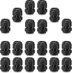 QILIPSU 20pcs 1" NPT Cable Gland Waterproof IP68 Nylon Cable Pass Through Cord by QILIPSU